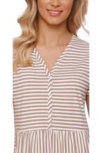 Doctornap  Cotton Night Dress Art.TCB.9928.STRIPES Cotton nightgown for pregnant/nursing