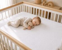 La Bebe™ Waterproof Air Comfort  Mattress Protector Art.290756 Laste veekindel madratsikate puuvillase kattega 120x60 cm