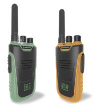 KIDYWOLF kahesuunaline raadioside komplekt lastele ja täiskasvanutele, roheline/oranž, kuni 6 km, KIDYTALK-GO