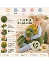 WOOPIE Kaalupluus Dinosaurus Stressi Leevendav Sensoorne Raskusmänguasi 65cm 1500g
