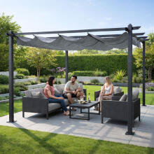 Aed pergola terrassile 3x4 m terasest varikatus hall MultiGarden