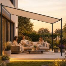 Aedapergola terrassile 3x3 m terasest varikatus beez MultiGarden