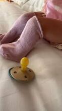 Rebael Natural Rubber Round Latex Art.292020 Sweet Pink Pacifier (nipple) made of 100% natural rubber 0-6 months (1 pcs.)