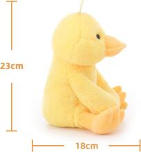Cuddly Toy Velvet Plush Duck Art.144940  Pehme mänguasi Pardipoeg, 23 cm