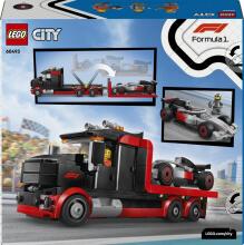 LEGO City F1 näitetransportöör koos Audi F1 võidusõiduga