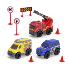 Dickie Toys Hädaolukordade Teenistuse Jaama ja Sõiduki Mänguasjade Komplekt