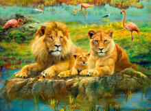 Ravensburger Pusle 500tk Lõvid Savannas 

