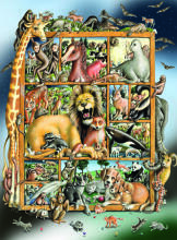 Ravensburger pusle 100 tk Loomad pildiraamis