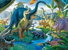 Ravensburgeri pusle 100 tk Hiiglaste maa dinosaurused