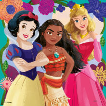 Ravensburgeri pusle 3x49 tk Disney printsessid
