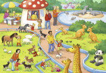Ravensburger pusle 2x24 tk A Day at the Zoo