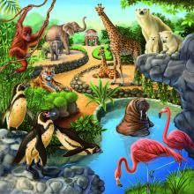 Ravensburger Pusle 3x49 tk Loomad