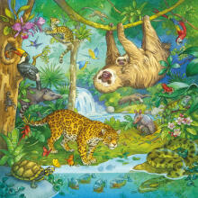 Ravensburger Puzzle 3x49 tk Jungle Fun