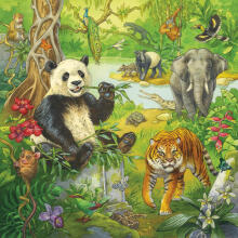 Ravensburger Puzzle 3x49 tk Jungle Fun
