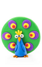 HEY CLAY Modeling Clay Peacock