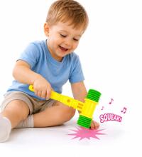 Bebe Basic Big Music Amur Art.294563  Muusikaline piiksuv mänguasi - haamer vilega