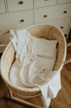 La Bebe™ Eco Natural Linen Swaddle Art.294585 Light Grey Kvaliteetne naturaalsest linasest mähkimistekk (150x100 cm)