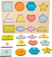 Adena Montessori Wooden Art.294587 Montessori puidust puslelaud