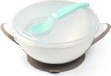 Babyono 1063/02 GREY  set plate and spoon