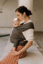 La Bebe™ Huggi Sling Cotton Grey Cloud Art.294742 Naturaalsest puuvillast kootud lina (470x54 cm)