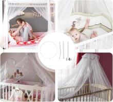 La Bebe™ Canopy Stand Art.294745 White Stabiilne põrandaalus (kinnitus) varikatuse jaoks
