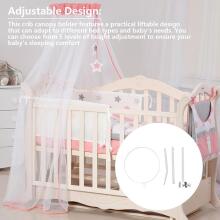 La Bebe™ Canopy Stand Art.294745 White Stabiilne põrandaalus (kinnitus) varikatuse jaoks