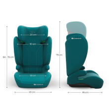 KINDERKRAFT Autoistme I-SPARK 2 PLUS i-Size Roheline
