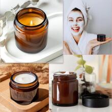 Brown Glass Ointment Jars Сream Art.294989 Klaaspurgid salvide jaoks, 20 ml/30 ml, kreemi jaoks, 1 tk.