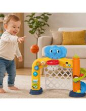 WOOPIE BABY Interaktiivne Spordikeskus 2in1: Värav ja Korv Elevandiga