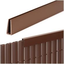 Kate, 100 cm profiil PVC maskeeriva katte jaoks rõdule, terrassile, aiale, pruun