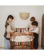 Waldin Baby Collection Bed Crib  7 in 1 Art.296539 Vintage Multifunktsionaalne puidust 7-ühes transformeeriv võrevoodi