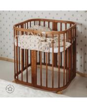 Waldin Baby Collection Bed Crib  7 in 1 Art.296539 Vintage Multifunktsionaalne puidust 7-ühes transformeeriv võrevoodi