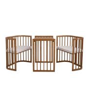 Waldin Baby Collection Bed Crib  7 in 1 Art.296539 Vintage Multifunktsionaalne puidust 7-ühes transformeeriv võrevoodi