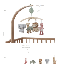 Little Dutch puidust muusikamobiil Safari Friends FSC Art.8300