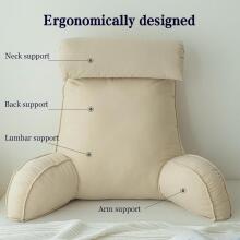 Basic CS Lline Care & Support Large Reading Pillow  Art.296544 Lime Green Large reading pillow, back support pillow with removable neck cushion