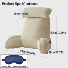 Basic CS Lline Care & Support Large Reading Pillow  Art.296544 Lime Green Large reading pillow, back support pillow with removable neck cushion