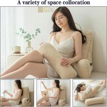 Basic CS Lline Care & Support Large Reading Pillow  Art.296547 Coffee Large reading pillow, back support pillow with removable neck cushion