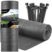 Light Anthracite Shade Net 185 GSM, 1.7 x 25 m (SN0067)