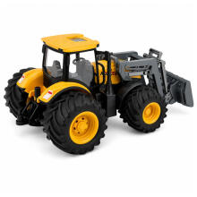 Põllumajanduslik Farm Traktor Buldooseriga Valguse Helidega Kollane 1:24