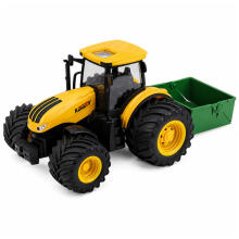 Põllumajanduslik Farm Traktor Väetise Leviti Valguse Heliga Kollane 1:24