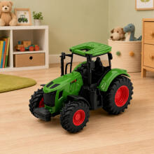 Põllumajanduslik Farm Traktor Kummirattad Roheline 1:24