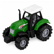 Põllumajandussõidukite komplekt Traktor, Heina Korjaja, Veokid 1:68 4 tk.