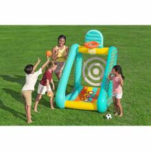 Puhutav aiamäng 3-in-1 korvpall, jalgpall, sihtmärk 127x109x178 cm Bestway 52813