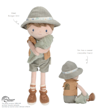Little Dutch kaisunukk Ranger Jim 35 cm Safari Friends GRS Art.4686