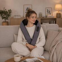 Kaela ja selja shiatsu massaažiseade soojendusega massaaživöö pöörlevate peadega 24W KADEN