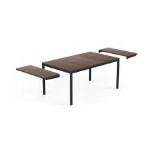 Garden table extendable Deco Porto Nova Extendable 160-240 walnut/black