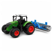 Põllumajanduslik Farm Traktor Rulliga Roheline 1:24