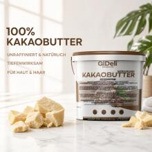 GiDeli Cocoa Butter  Art.297217 Cocoa fat, deeply moisturizing and restorative, 1 kg
