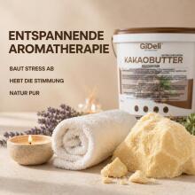 GiDeli Cocoa Butter  Art.297217 Cocoa fat, deeply moisturizing and restorative, 1 kg