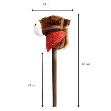 Pehme mänguasi - 49337 - HOBUNE HÄÄLEGA KEPIL - PRUUN - suurus 68 cm